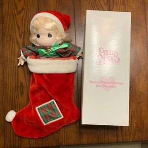 Jingles Precious Moments Doll in Christmas Stocking